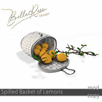 Second Life Marketplace - [BR] Spilled Basket of Lemons